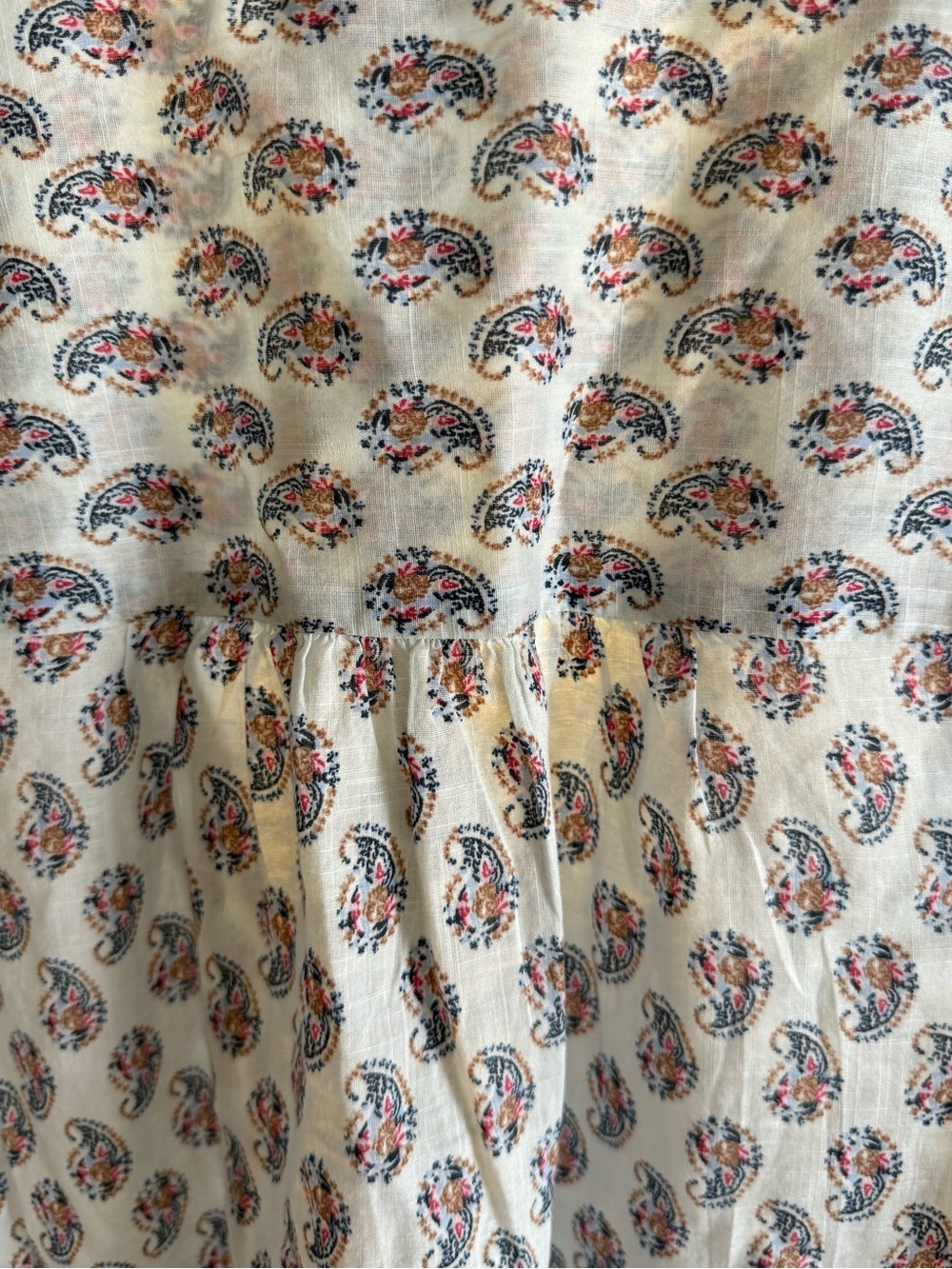 NWOT J.Jill Lightweight Paisley Button-Front Women's Top Sz S (21" P2P) - Picture 9 of 12